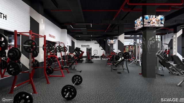 Дизайн тренажерного зала фитнес клуба, особенности проектирования и оформления
