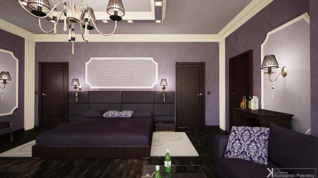 интерьер спальни в классическом стиле в Москве