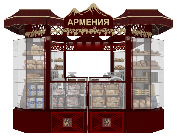 Торговый островной павильон "Армения"