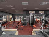 спортзал для тренировок со свободными весами