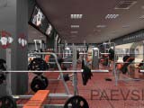спортзал для тренировок со свободными весами