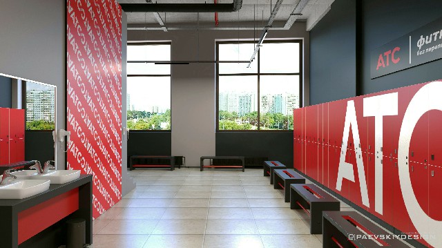 Дизайн проект фитнеса АТС в Москве